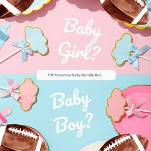 NOT FOR SALE.  ONLY FOR TIFF MOSSMAN Gender Reveal Baby Bundle Box